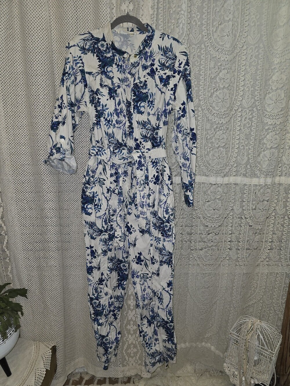 Anthropologie Lucienne Belted Jumpsuit Womens 6